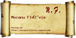 Mocanu Flávia névjegykártya